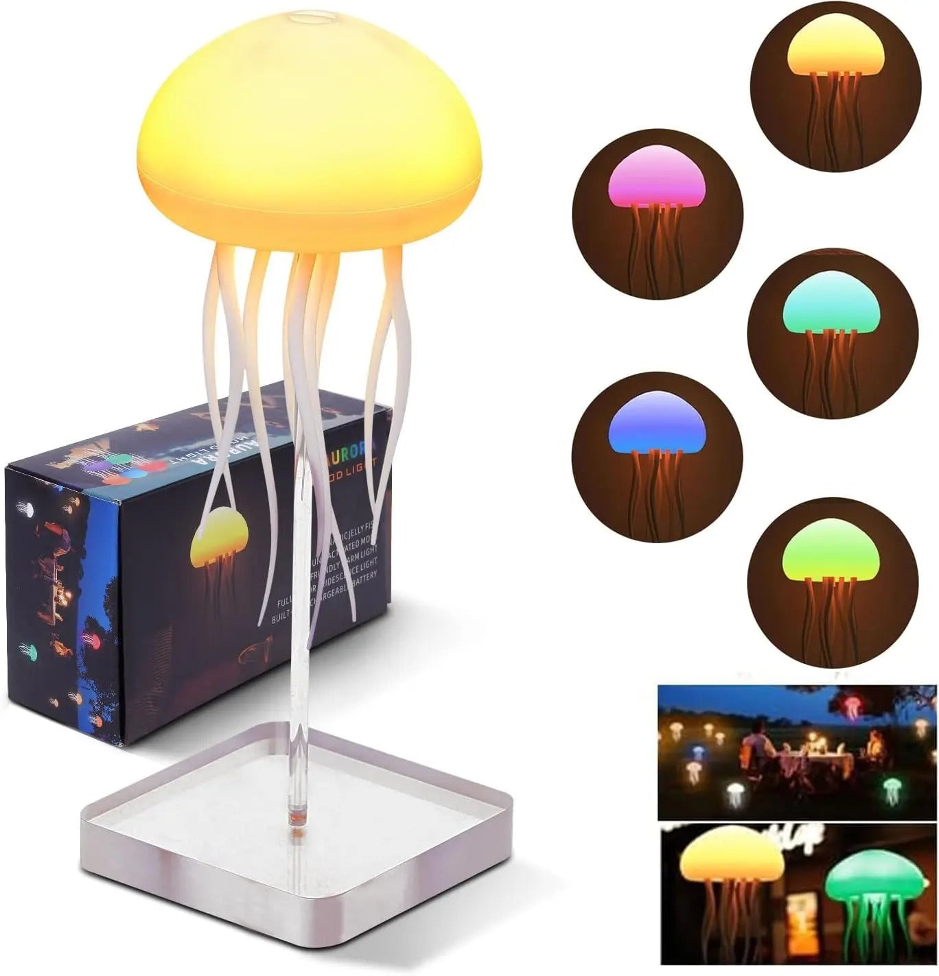 Jellyfish Light – Die faszinierende Quallenlampe mit Farbwechsel & Bewegung ✨